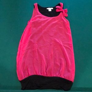 Kensie Pretty SM pink and black sleeveless tunic